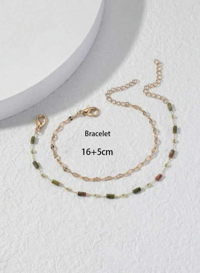 تايك تو أساورة مزينة بطبقات متعددة